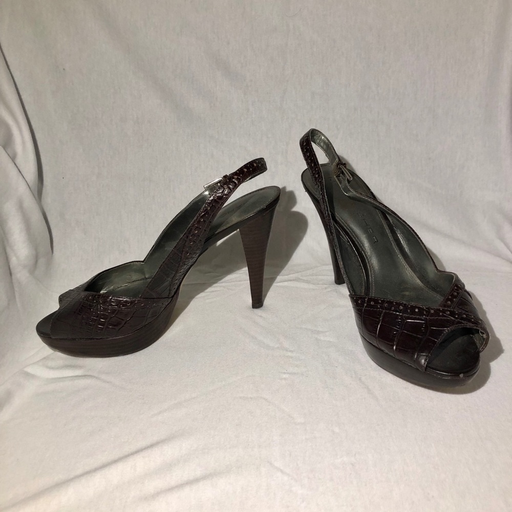 Marc Fisher platform slingback heels